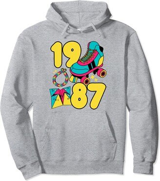 Best Of 1987 Throw Back 80s Night Summer Vibes Retro 80s Night Summer Vibes Best Of 1987 Throw Back Vintage Pullover Hoodie-AA