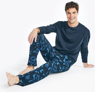 Mens Print Pajama Pant Set