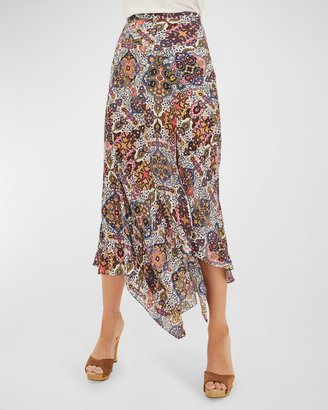 Mac Printed Midi Skirt