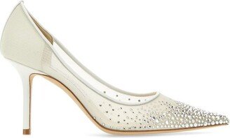 Love 85 Meshed Embellished Pumps