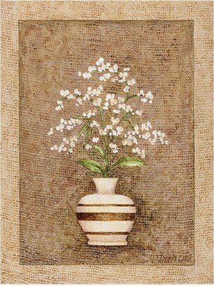 Debra Lake A Vase on Linen Canvas Art - 27 x 33.5