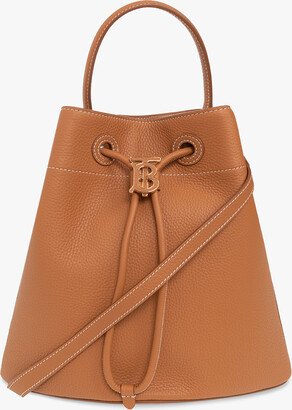 Leather Bucket Bag - Brown