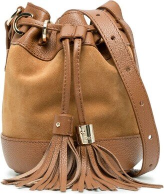 small Vicki suede bucket bag