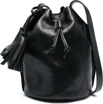 Silvia leather bucket bag