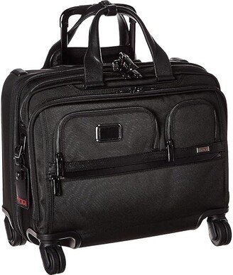 Alpha 3 Deluxe 4 Wheeled Laptop Case Brief (Black) Luggage