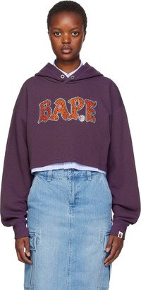 Purple Crystal Stone Hoodie