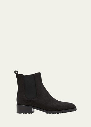 Chelata Suede Chelsea Ankle Booties-AA