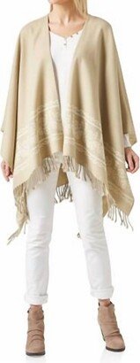 Ecuadane Artisan Crafted Shawl In Sand