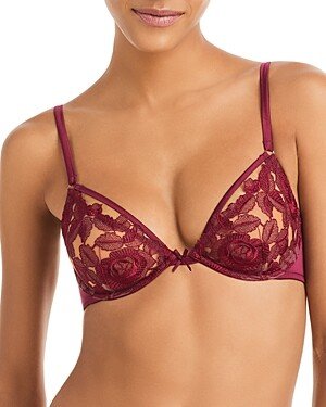 Rose Embroidery Demi Bra