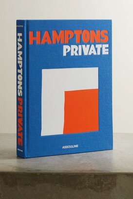 Hamptons Private By Dan Rattiner Hardcover Book - Blue