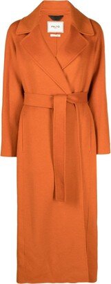 Paltò Belted Felted Maxi Coat