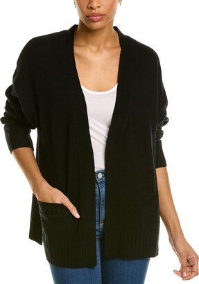 Amicale Cashmere Chunky Open Wool & Cashmere-Blend Cardigan