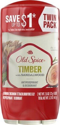 Men's Timber with Sandalwood Antiperspirant Deodorant - 2.6oz/