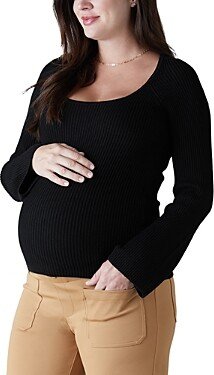 Ribbed Maternity Sweater