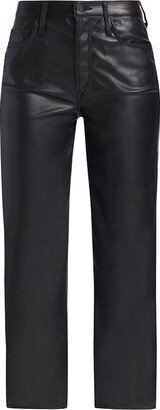 The Rambler Faux Leather High-Rise Straight-Leg Ankle Pant