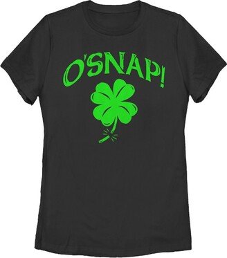 Women's Lost Gods O'Snap Clover T-Shirt - Black - Medium