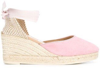 Lace-Up Wedge Espadrilles-AA