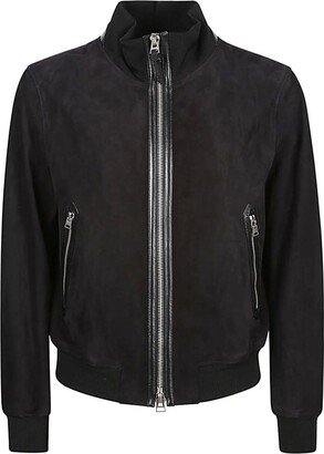 Leather bomber jacket-AI