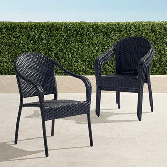 Set of 4 Café Contract-Grade Stacking Arm Chairs