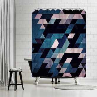 71 x 74 Shower Curtain, Blux Redux by Spires