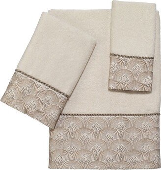 Deco Shell 3 Pc Towel Set - Ivory