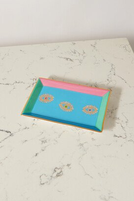 Jonathan Adler Porcelain Jewelry Tray - Blue