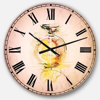 Designart Animal Oversized Round Metal Wall Clock