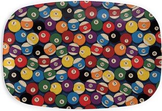 Serving Platters: Billiard Bowls - Multi Serving Platter, Multicolor