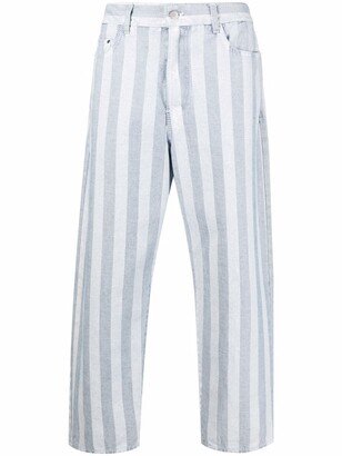 Belli Fuori striped wide-leg jeans