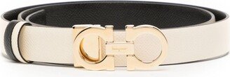 Logo-Engraved Leather Belt-AC