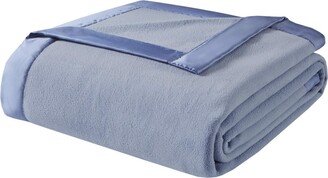 Gracie Mills Premier Comfort Micro Fleece Blanket, Blue - King