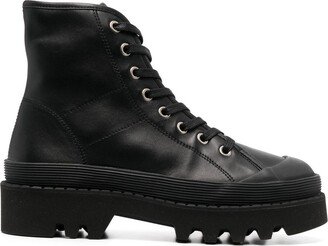 Platform Lace-Up Boots