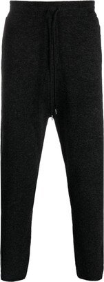 Drawstring Drop-Crotch Track Pants