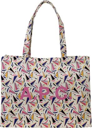 Diane Boat Print Tote Bag-AA