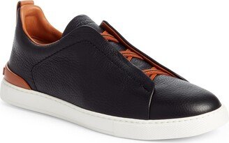 Triple Stitch Deerskin Slip-On Sneaker