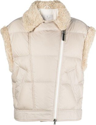 Faux-Shearling Padded Gilet