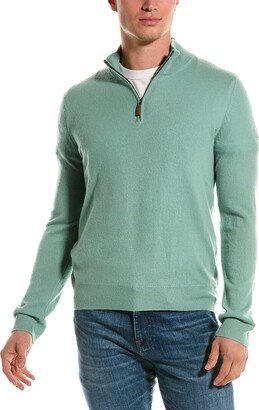 Mette Cashmere 1/4-Zip Mock Sweater-AI