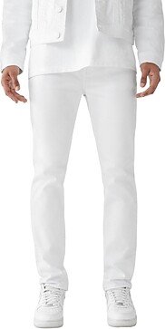 Rocco Nf Super Stretch Relaxed Skinny Jeans in Optic White