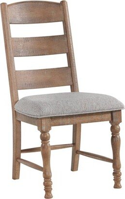 Set of 2 Highland Ladderback Cushion Seat Side Chairs Sandwash - Intercon