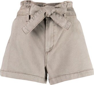 Anessa high-waisted cotton shorts