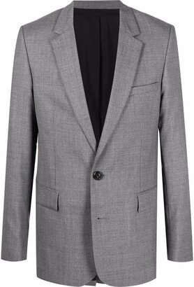 Single-Breasted Blazer Jacket-AE