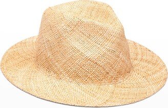 Lillian Natural Bao Fedora Hat