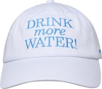 Slogan Embroidered Curved Peak Cap