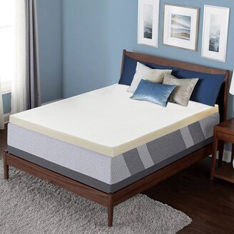 Onetan, 1 & 2 High Density Medium Firm Foam Mattress Topper, Certi PUR-US Certified for Superior Comfort and Support, White.