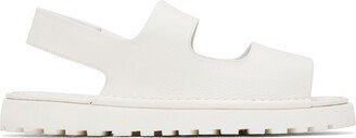 White Gomme Sanpomice Sandals