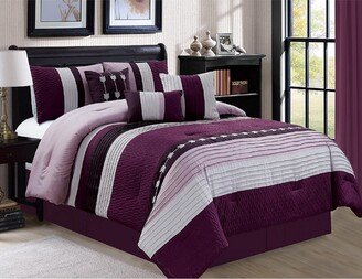 Luxlen Broadwell 7 Piece Comforter Set, Cal King