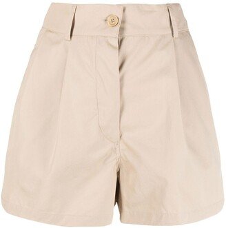 Cotton High-Waisted Shorts