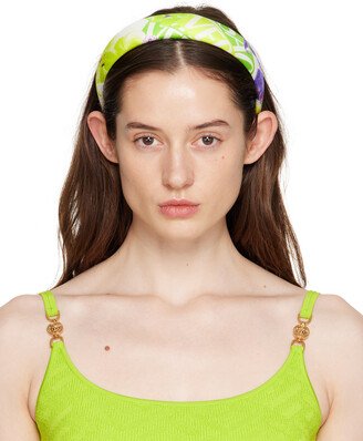 White & Green Padded Headband