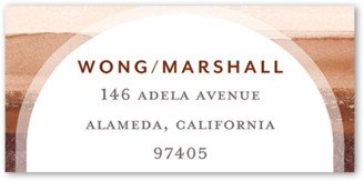 Address Labels: Painted Shades Address Label, Beige, Address Label, Matte