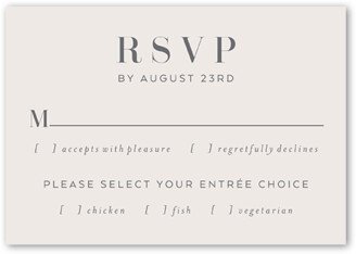 Rsvp Cards: Shimmering Style Wedding Response Card, White, Matte, Pearl Shimmer Cardstock, Square